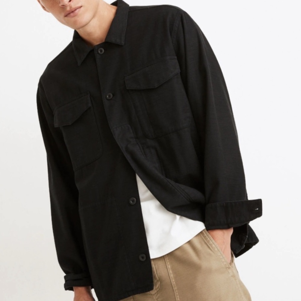 Madewell Men’s Military Black Jacket Size L